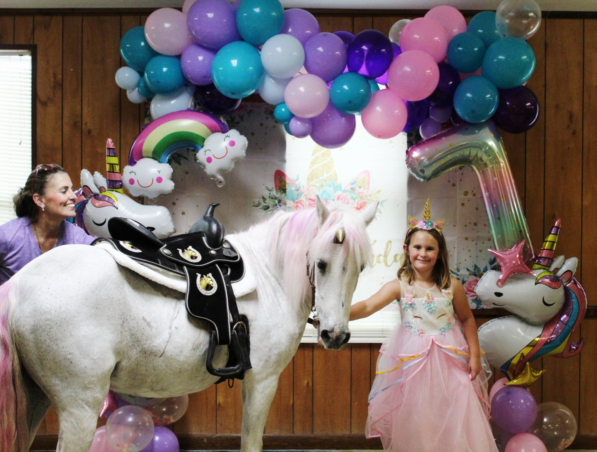 themed birthday party with ponies